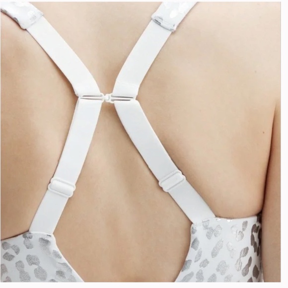 FABLETICS All Day Every Day Low-Impact Foil Stealth Bra White SZ 1X (Estimated) - Picture 4 of 10